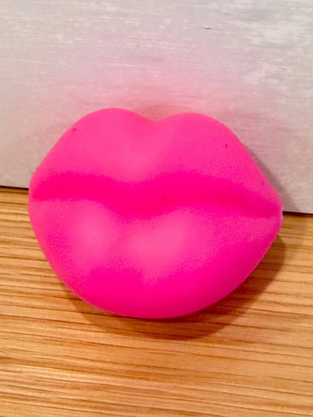 Needoh mini pink squishy lips from advent calendar